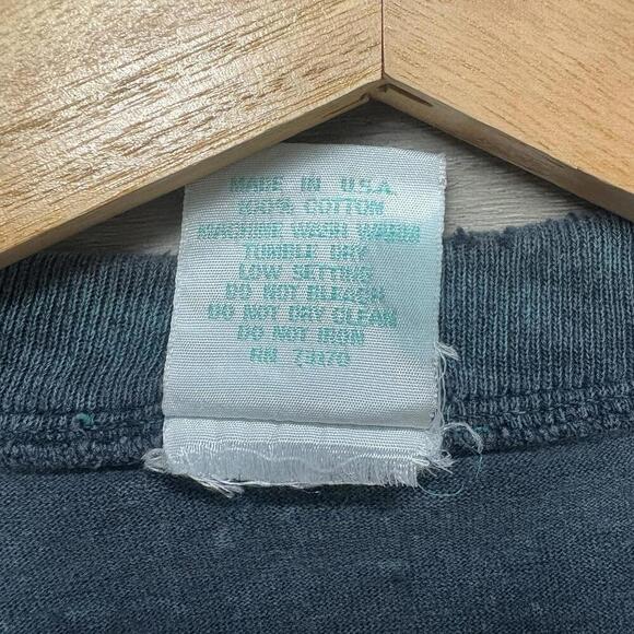 Vintage Nantucket USA T-Shirt Washed Green Fishing Graphic Yesterdays Sz L Dye - Picture 4 of 7